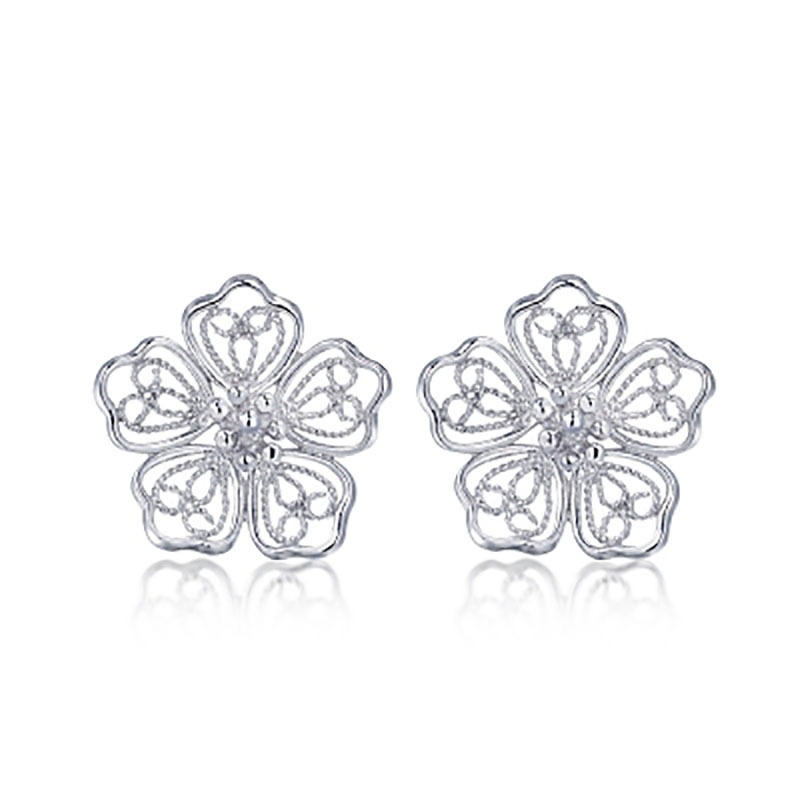 925 anting-anting perak murni, Busana sederhana, Anting-Anting wanita, Perhiasan Fashion Korea, Aksesoris telinga ED005-25