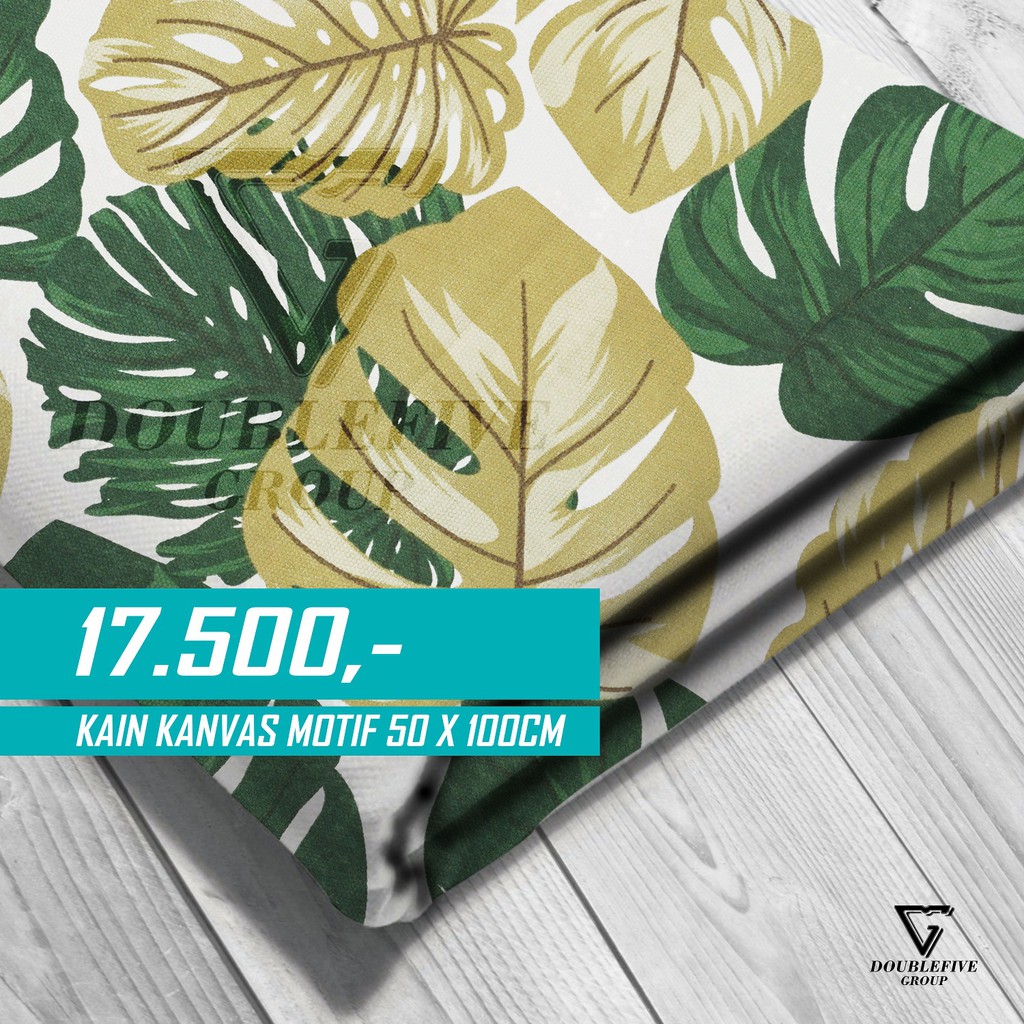 Kain Kanvas Meteran Motif 50 x 100 Cm - Monster