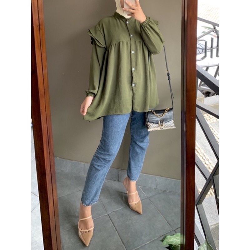 ATASAN CRINKLE RUBI TOP / ATASAN RUFFLE / RUFFLE TOP