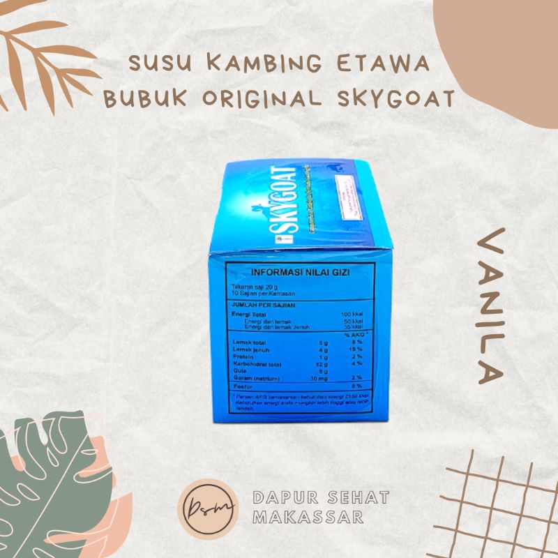 TERMURAH!! (READY MAKASSAR) skygoat susu sapi original susu kambing etawa bubuk isi 10 sachet cod Makassar