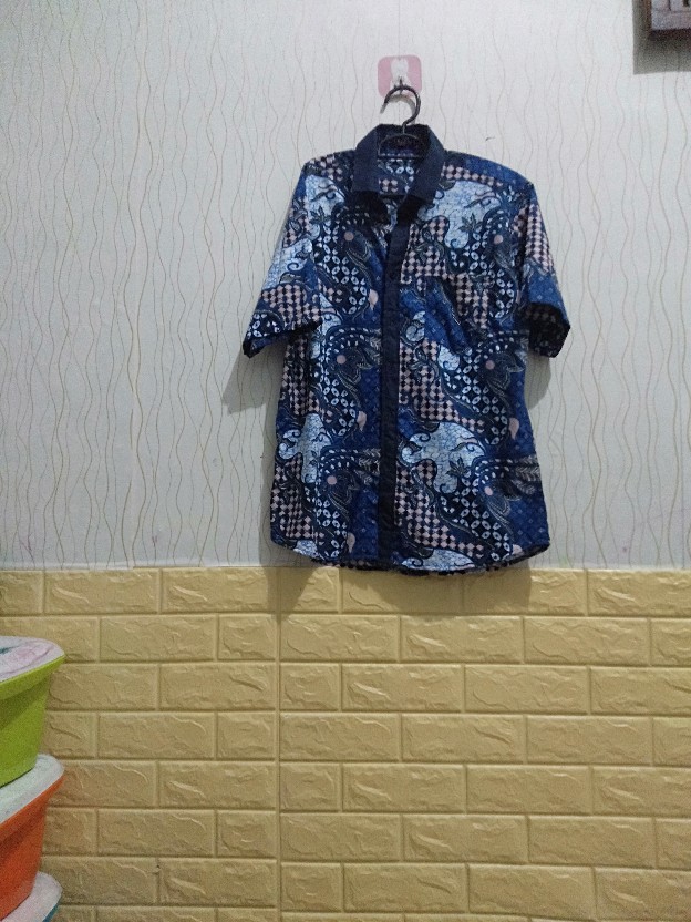 [gridline - Regular1] Kemeja Batik Pria Katun Lengan Pendek Regular R021 R022 R023 R024 R025 R026