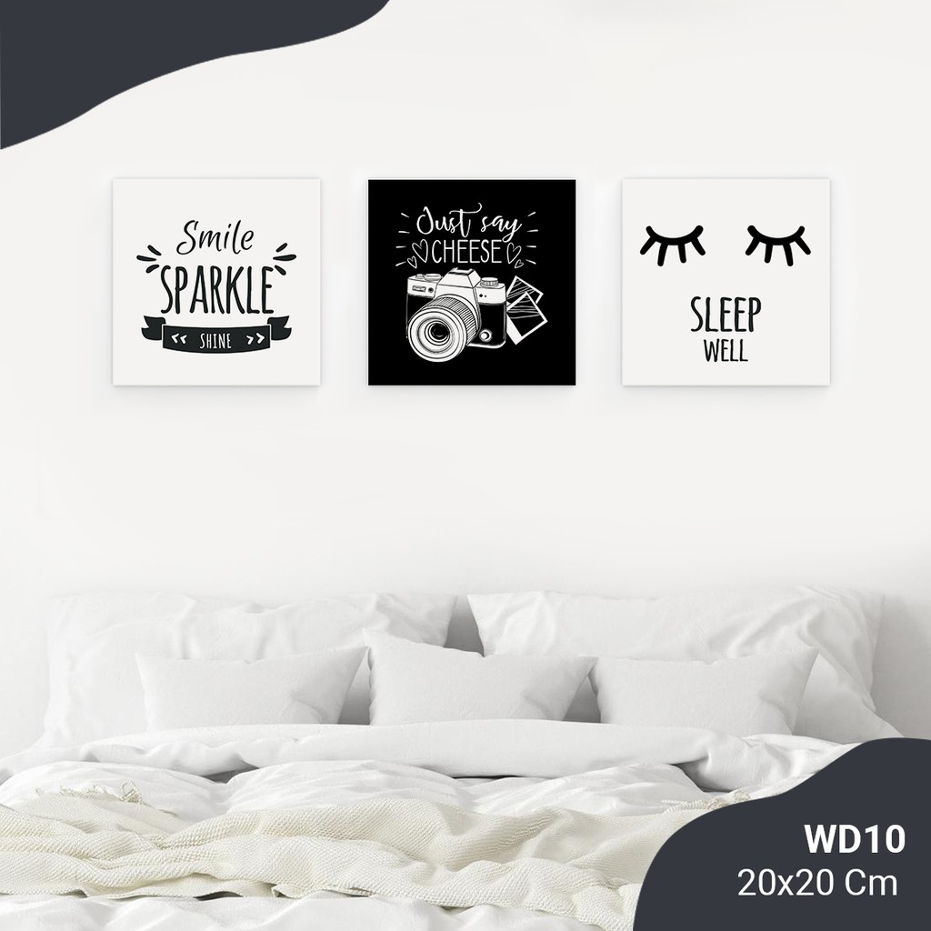 Hiasan Dinding Hiasan Kamar Wall Decor Sleep Lucu - WD10