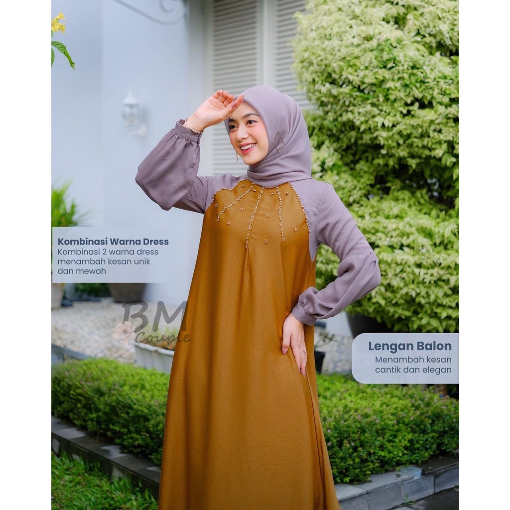 DRESS ALANA BBC BAJU SARIMBIT PASANGAN COUPLE GAMIS ABAYA MUSLIM SET KELUARGA KONDANGAN BBC COLLECTI