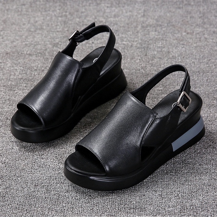 [ ORIGINAL IMPORT ] Sepatu Sandal Wedges Wanita Import Premium Quality SI 140