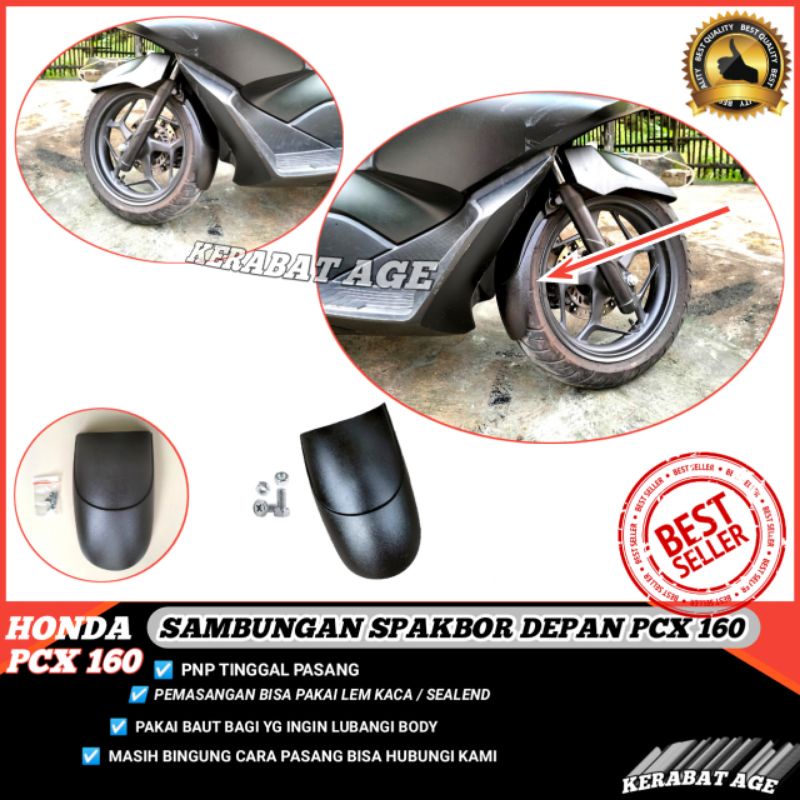 SAMBUNGAN SPAKBOR DEPAN PCX 160 BUKAN 150 HUGGER