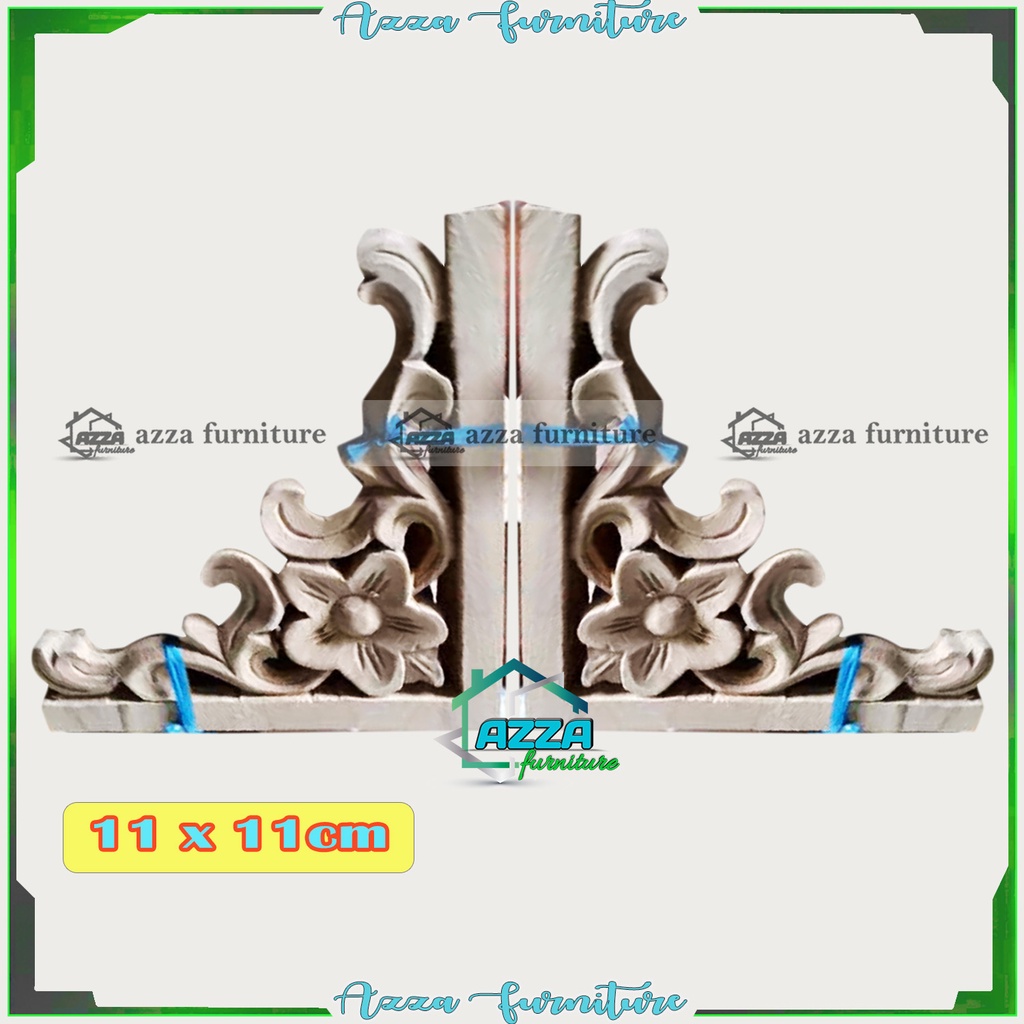 ORNAMEN UKIRAN TEMPEL KAYU SOKO JENDELA FURNITURE JATI