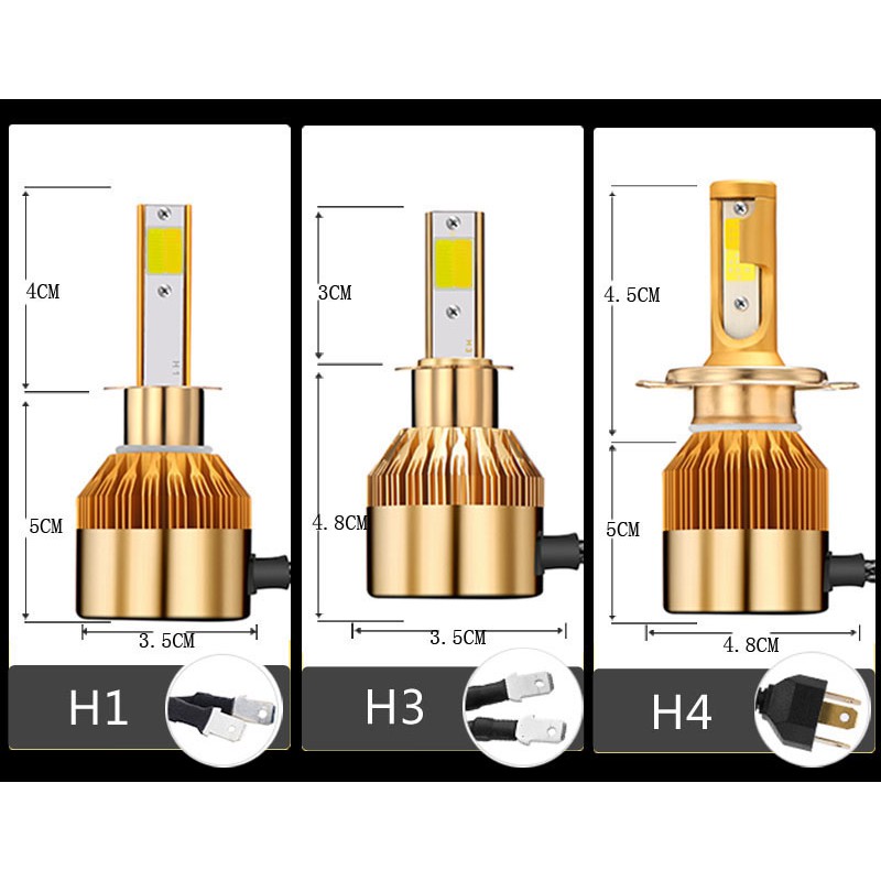 Headlight Headlamp H11 fog lamp h3 fog light Lampu Depan Mobil LED 3 Warna H4 H7 HB3 HB4 H16 9006 h1