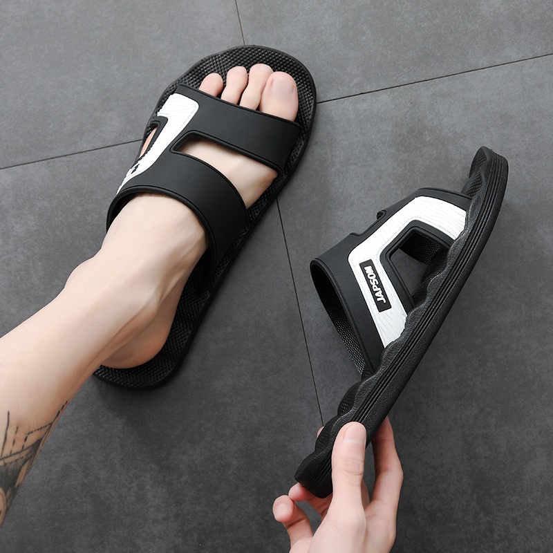 ⭐⭐⭐⭐⭐ [ Ready Stock Promo + COD ] Sandal Cowok Sednal Pria Sandal Slop Sandal Pria Sandal Rumah laki laki Sendal Slop Pria Sandal Slide Pria Sandal Slop Pria EVA Sendal slop 40 s/d 45 Karet impor berkualitas tinggi Tahan air dan non-slip