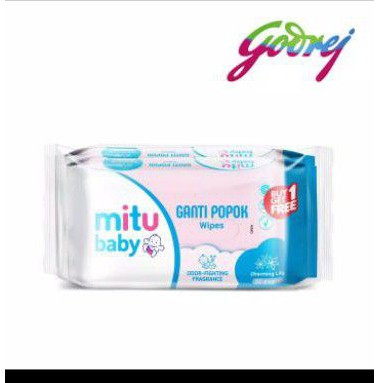 Mitu baby wipes tisu basah ganti popok blue charming lily 50s beli 1 gratis 1