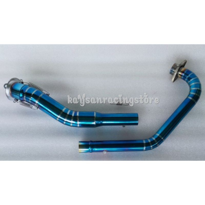 Pipa Leher Knalpot SATRIA FU + ADAPTOR BLUEMOON