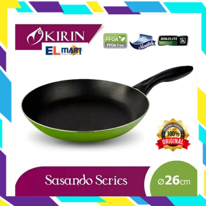 Wajan Teflon anti lengket KIRIN Sasando 26cm - frypan 26 cm non stick sasando wajan 26cm kirin