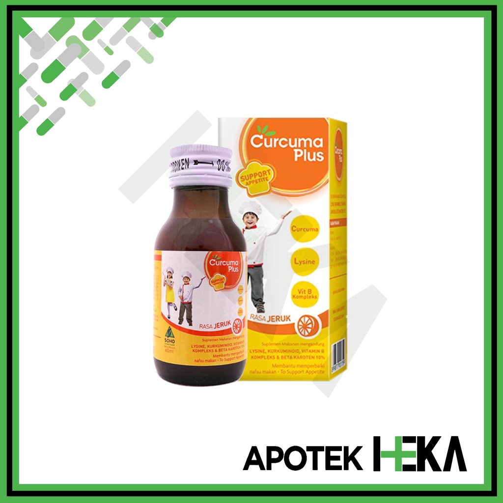 Curcuma Plus Lysine 60 ml - Sirup Penambah Nafsu Makan Anak (SEMARANG)