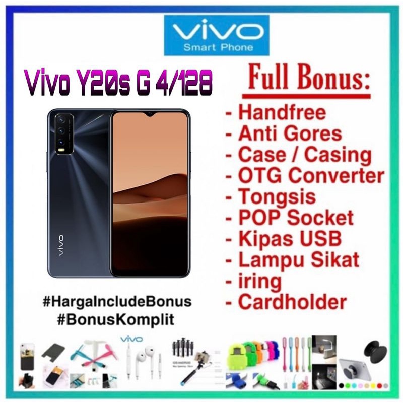 Vivo Y20s G 4/128gb Garansi Resmi Vivo 1 Tahun
