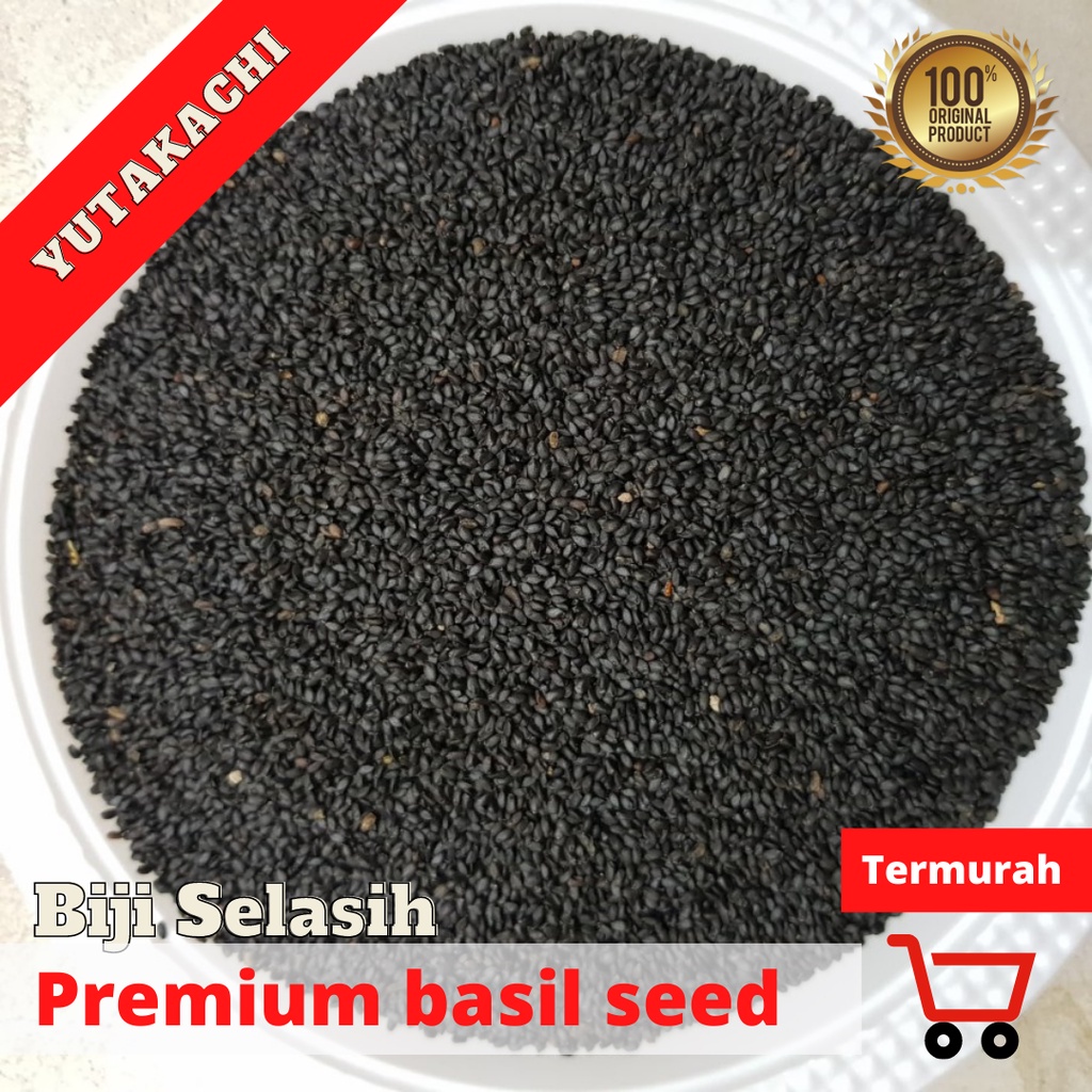 Basil Seed / Biji Selasih Import per 1 Kg Premium Yutakachi