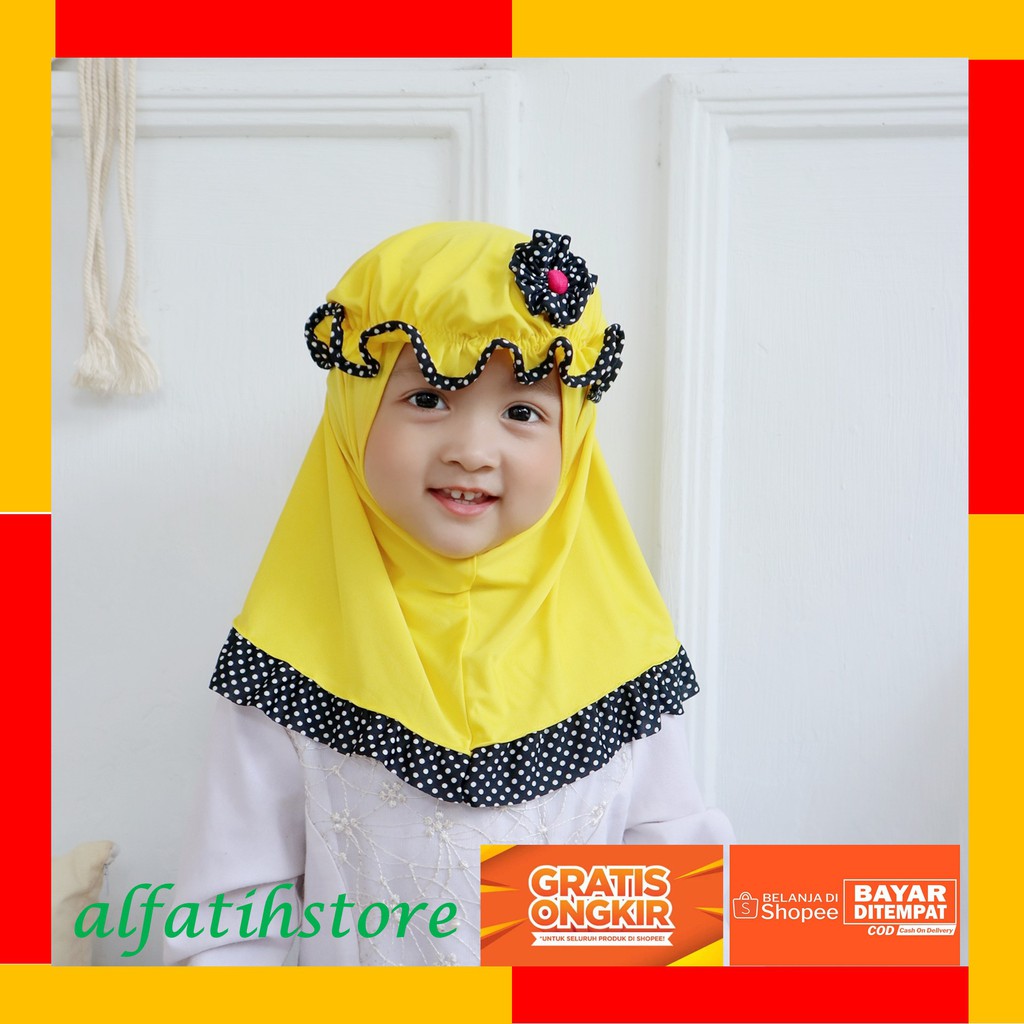 TOP PRODUK JILBAB ANAK TOPI LIST POLKA / JILBAB ANAK LUCU / HIJAB ANAK MURAH / KERUDUNG ANAK PEREMPUAN KERUDUNG ANAK BAYI PEREMPUAN JILBAB ANAK 2 TAHUN HIJAB ANAK BAYI TERBARU