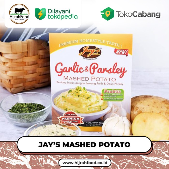 

Jay's Mashed Potato Garlic & Parsley / Kentang Tumbuk (Qty. 45 gr) - Normal