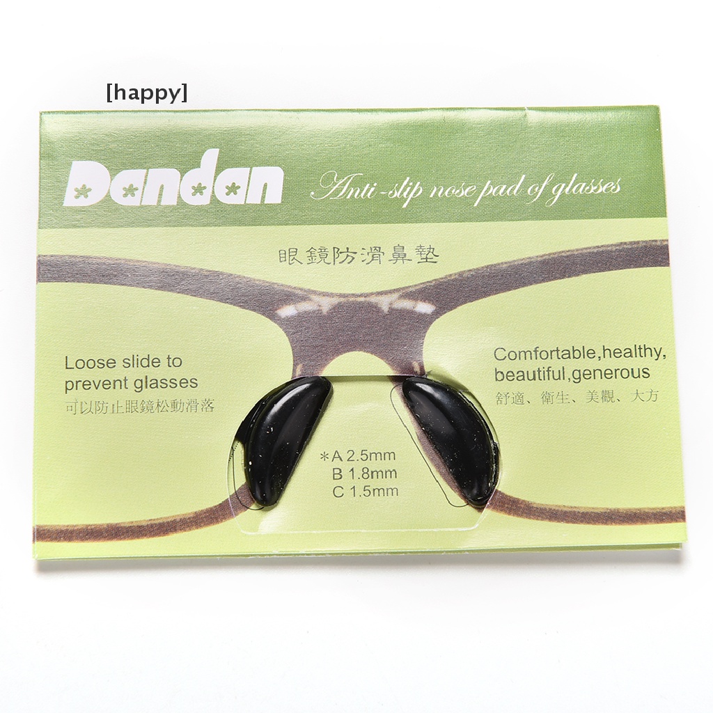 5 Pasang Bantalan Hidung Bahan Silikon Anti Slip Untuk Kacamata