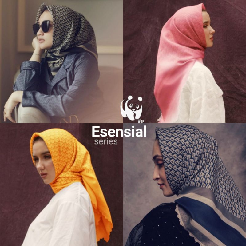 HIJAB  VOAL / SEGI EMPAT MOTIF /  Esensial series