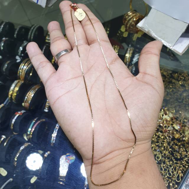 Kalung emas model italy kaca