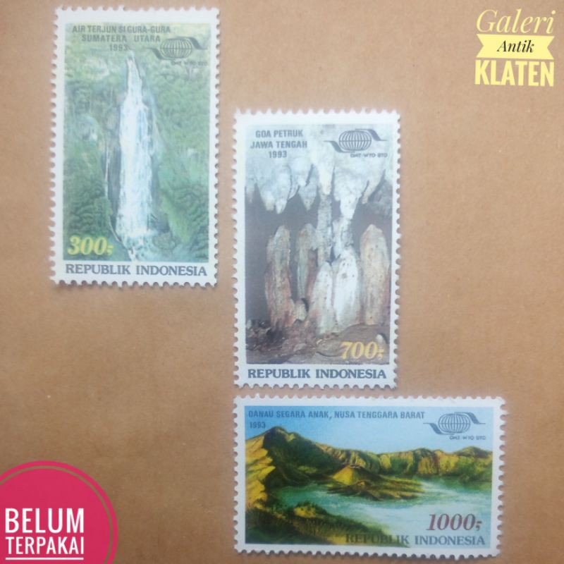 

Set 3v Pecahan Lengkap Perangko seri Sidang Umum Pariwisata Sedunia ke X 1993 di Bali Paket Prangko