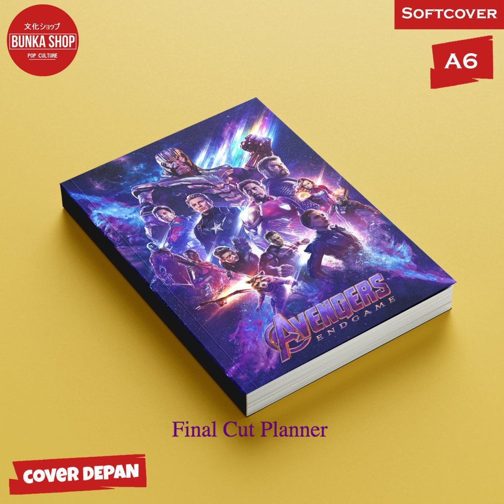 

Buku tulis polos/bergaris Marvel Poster 6 Softcover A6 Buku Tulis Ctatan Notes Agenda Planner Jurnal