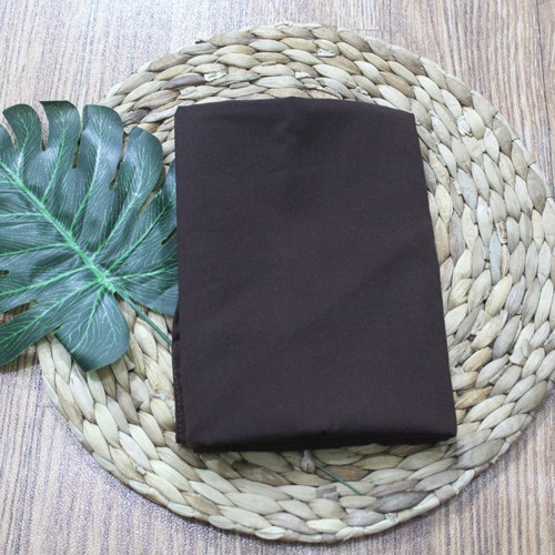 bergo maryam kerudung simpel tali nonpet jilbab wolfis-COKLAT TUA