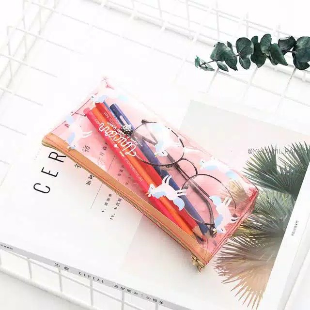 TEMPAT PENSIL UNICORN DREAM TRANSPARANT-5