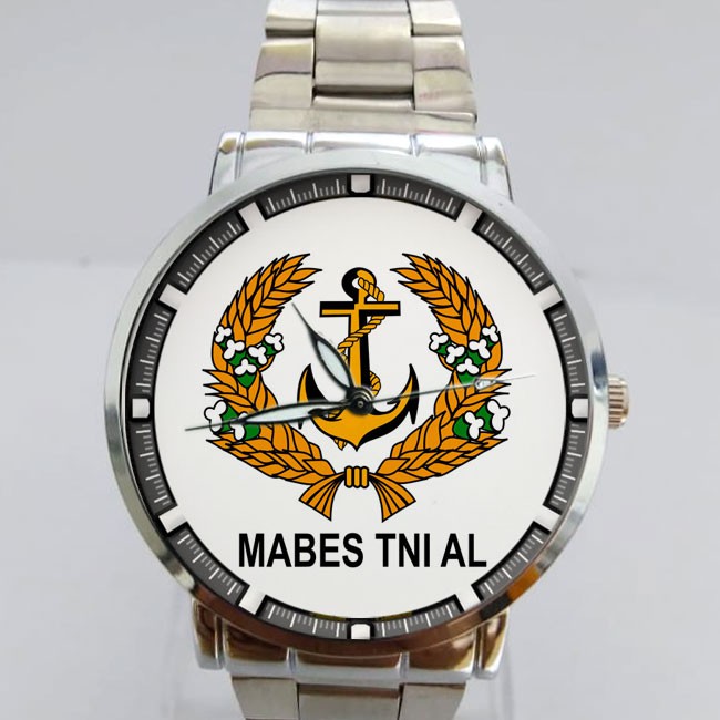 Jam Tangan Stainless Custom Mabes Tni Al