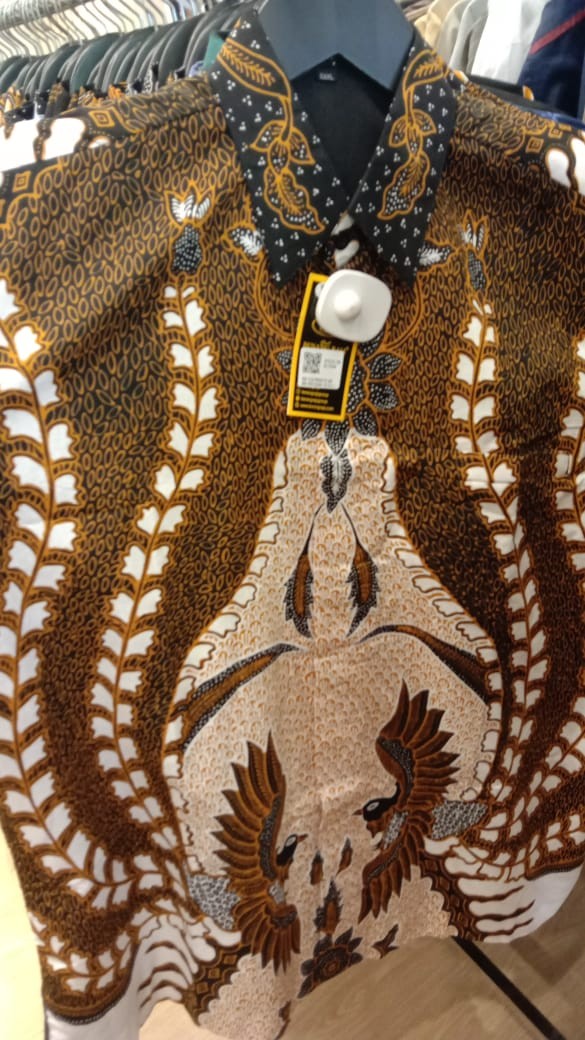 Benang Raja Hem Batik Pria Lengan Pendek Ukuran Jumbo 2xl 3xl