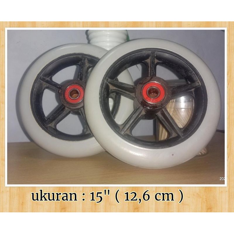 Roda Depan untuk Kursi Roda Travelling ( termurah / second )