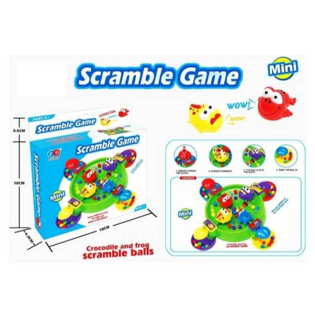 MOMBABY1 Mainan edukasi seru anak Scramble Game / Mainan Edukasi Katak Kodok