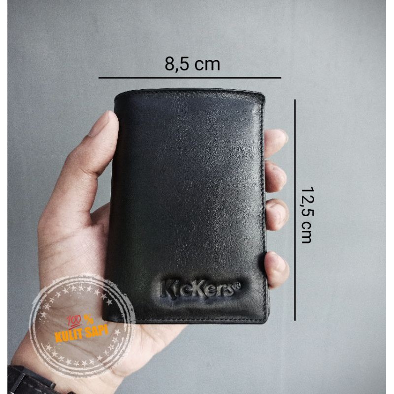 dompet pria tegak kulit asli