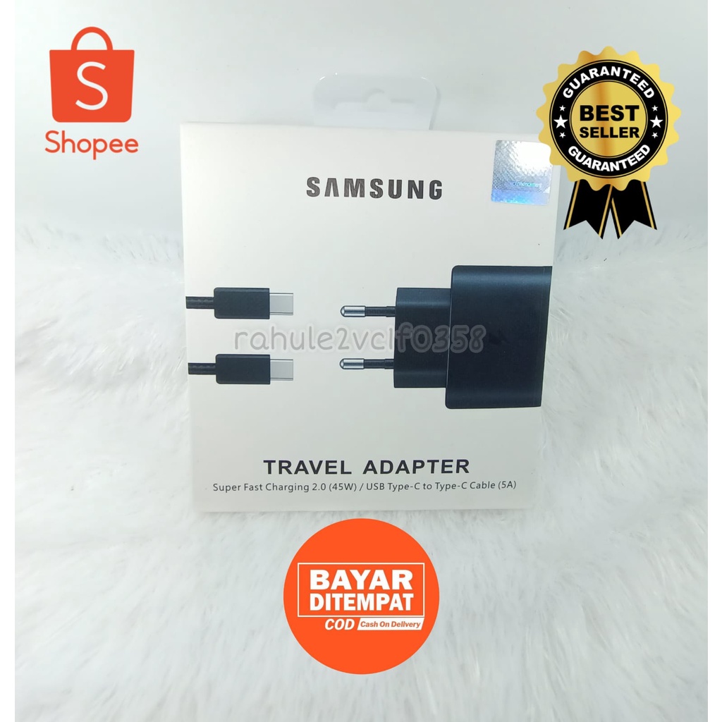 CASAN SAMSUNG TRAVEL ADAPTER ORIGINAL ASLI CEPAT PENUH TYPE C SAMSUNG GALAXY S20 FE S20 ULTRA CASAN 