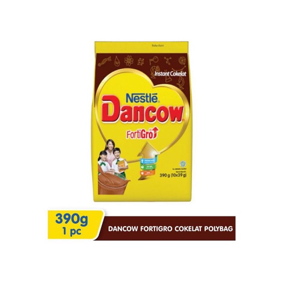 

Dancow Fortigro Susu Bubuk Cokelat Polybag 10X39g