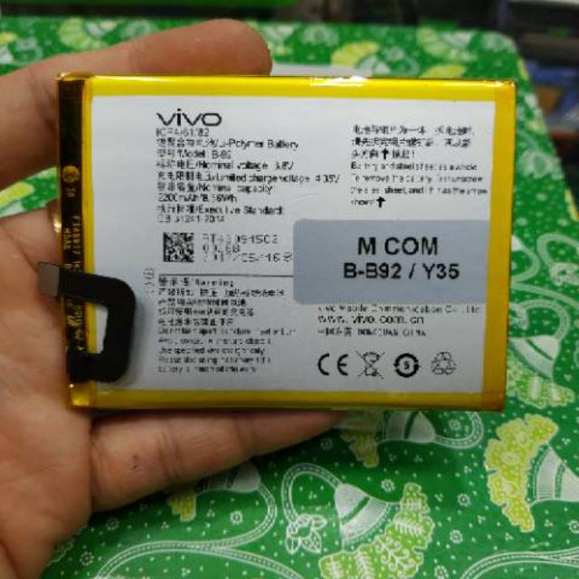 baterai vivo Y35 / B-92 original battery batlle batt mantap murah