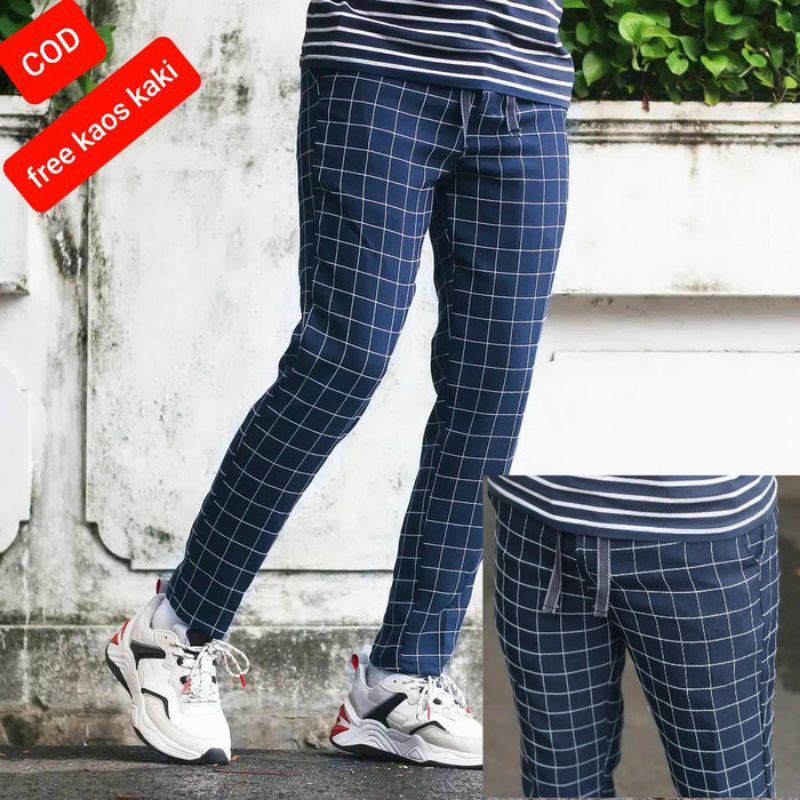 TARTAN PANTS CELANA TARTAN COWOK CELANA CHINO TARTAN PRIA CELANA KOTAK
