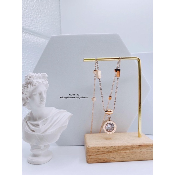 kalung titanium bvl /kalung zircon tanam/kalung romawi/kalung angka romawi titanium impor anti karat