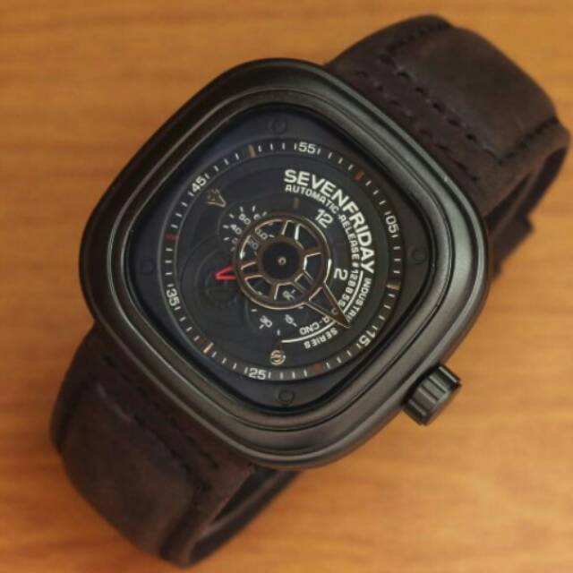Jam Tangan Seven Friday Brown Leather Kw Super