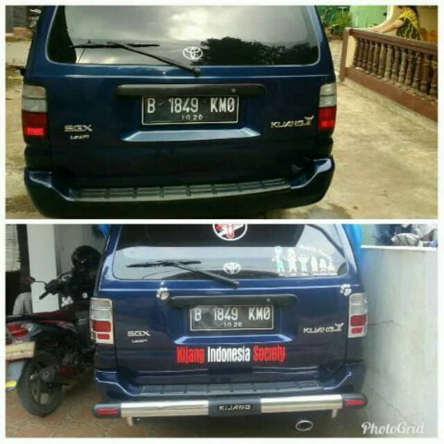 Tanduk belakang kijang bemper belakang kijang pengaman belakang kijang kotak kijang kapsul