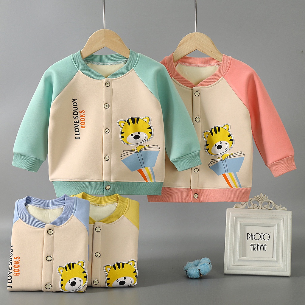 Jaket Bayi Bahan Halus/ Jaket Bayi Lyme JK18/ Jaket Anak Motif Tiger