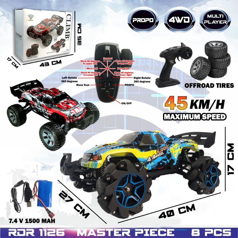 Mobil Remote Control RC Propo Ultimate Offroad Rock Crawler Drift