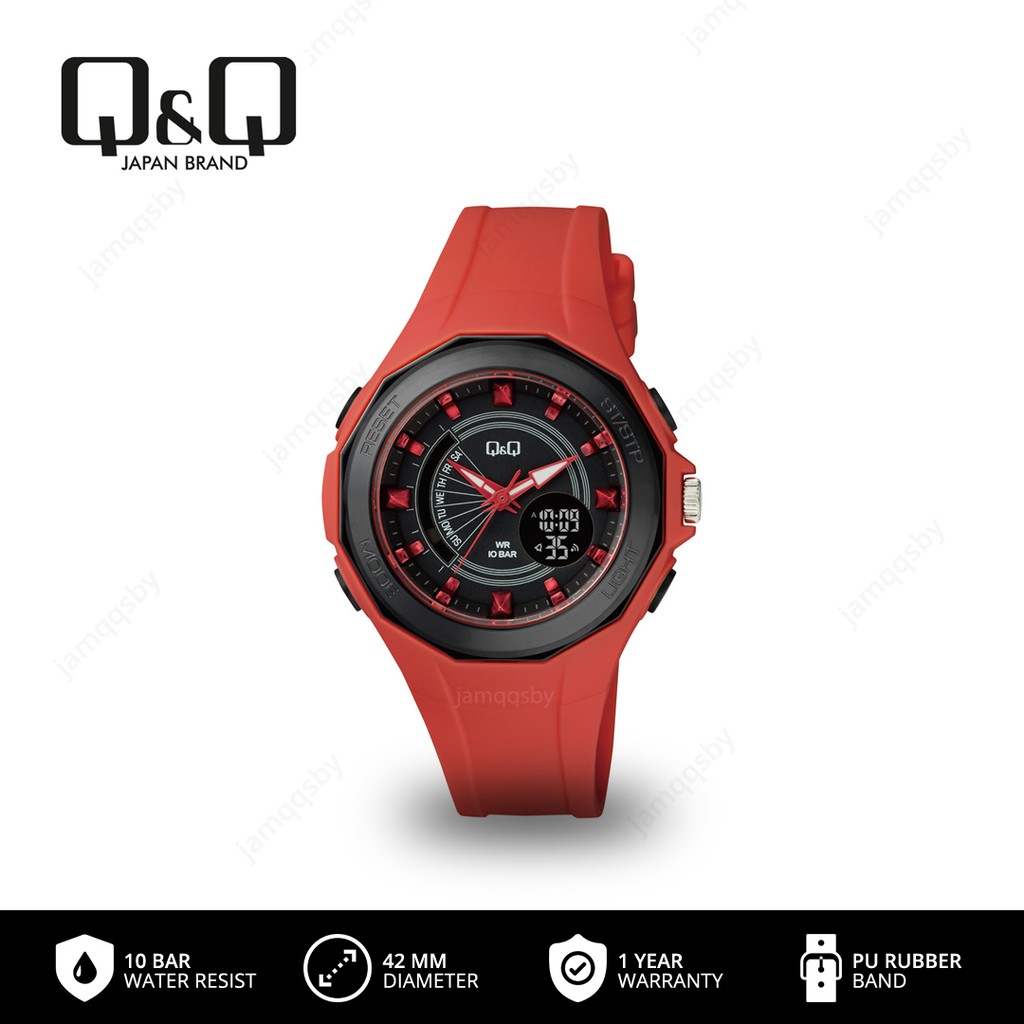 Q&Q QnQ QQ Original Jam Tangan Analog & Digital Casual - GW91 GW91J Water Resist 10 BAR [NEW EDITION