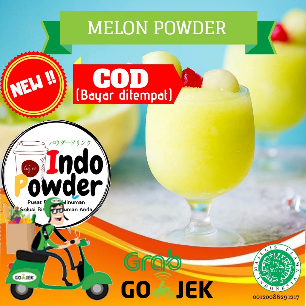 Bubuk Melon 1Kg / Melon Bubuk 1Kg / Powder Melon 1Kg / Melon Powder 1Kg / Bubuk Minuman Melon 1Kg