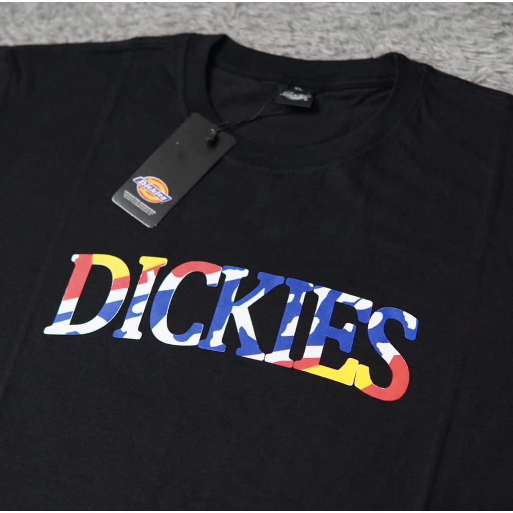 Kaos Tshirt Dickies Script Fulltag &amp; Label