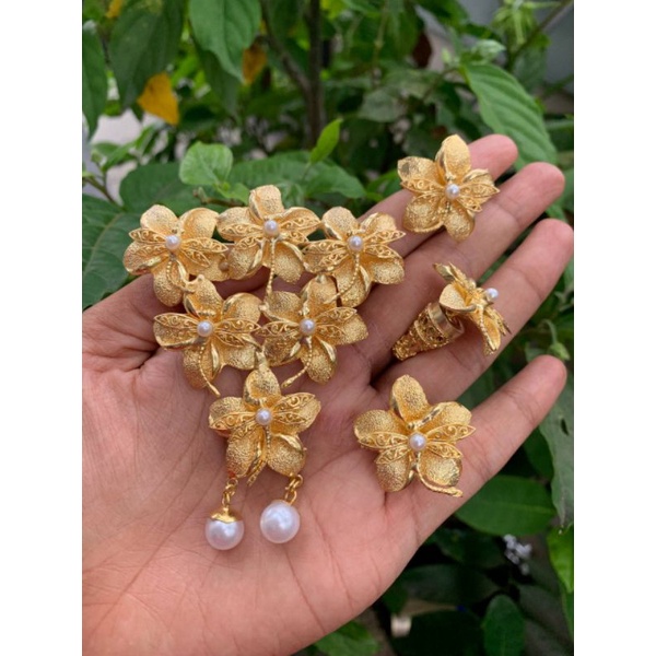 bros alpaka bali set kebaya motif jepun capung