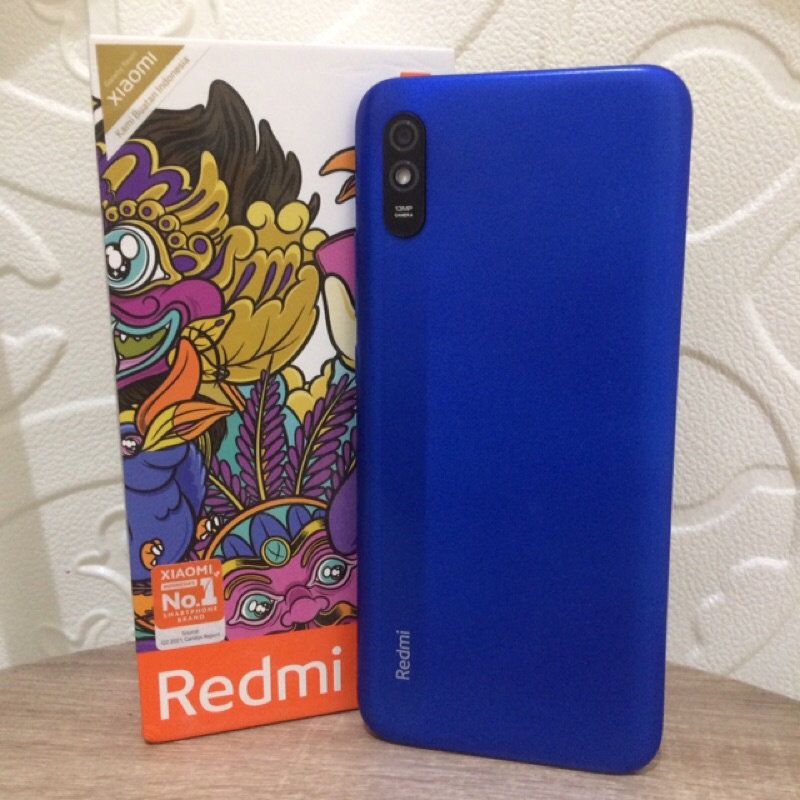Hp Second Batangan Redmi 9A ram 2/32 Sky Blue