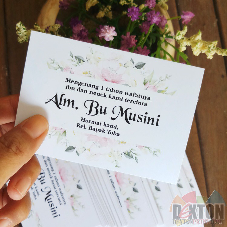 Jual Ucapan Tahlilan Mengenang Wafatnya Meninggal Kematian CUSTOM