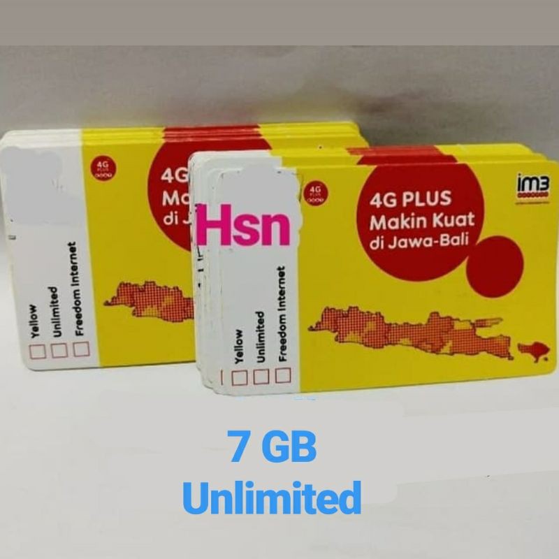 Indosat 7GB UNLimited FRC