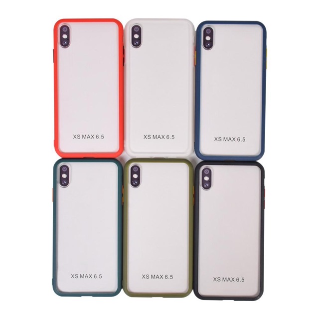 IPhone Xs Max / Xs / XR / X Soft Case Colour Dove Button Premium