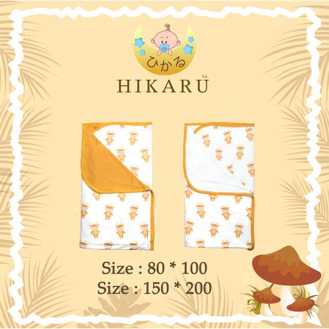 HIKARUSA BABY BLANKET / SELIMUT BAYI ANAK HIKARU SA 80 X 100CM